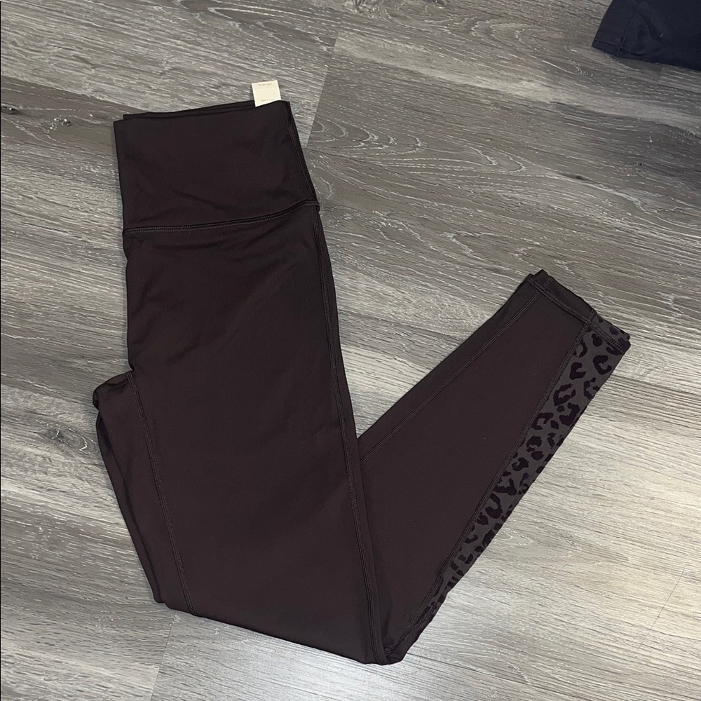 Aerie Black Leopard Print Leggings